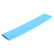 Manchon thermorétractable bleu 12/4mm - Longueur 10cm