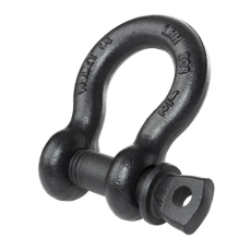 Manille lyre à visser acier allié HR noire CMU 1,5T ouverture 19 mm