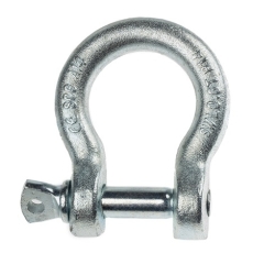 Manille lyre Acier estampé zingué diamètre 14 mm - C.M.U. 600kg