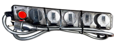 Multiprise 5 X PC 16A IP44 avec interrupteur