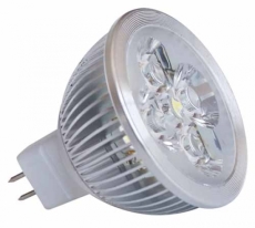 MR16 à 4 LED 4X1W blanc neutre 3100K 12v ** fin de série **