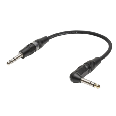 MR31-0900-SW Sommercable Câble jack 6.35mm TRS coudé vers jack 6.35mm TRS section 0.14mm² 9m