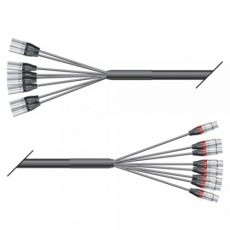Multipaire souple 8 XLR Neutrik 5m Sommer cable