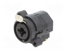 Embase femelle coudée Combo NEUTRIK à souder sur CI pour XLR 3 et Jack 6.35 Stéréo