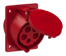 Embase P17 femelle incliné 32A Tétrapolaire 5 points IP44