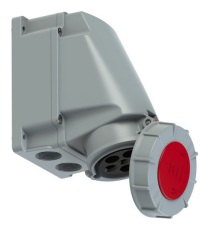 socle P17 femelle 63A tétrapolaire 5 broches IP66/67