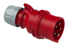 Prise P17 male 16A tétrapolaire 5 broches  IP44