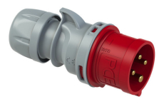 Prise P17 male 32A Triphasé 4 points IP44 turbo twist