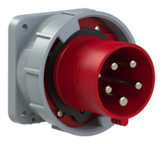 embase P17 male 63A  tétrapolaire 5 broches IP66/67