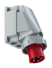 socle P17 male 63A tétrapolaire 5 broches IP67