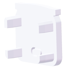 Embout de terminaison plastique pour profilé type Cennik P04 blanc