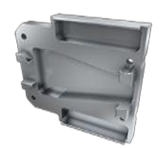 Embout de terminaison aluminium pour profilé Dopio alu