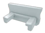 Embout de terminaison pour profilé Type A plastique blanc