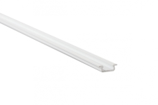 Profilé aluminium laqué blanc TypeZ 22X7 pour ruban de led largeur max 13mm barre de 2m