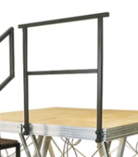 Garde corps 1m avec fixation pour praticables à ciseaux Samia