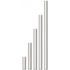 Pied fixe de praticable ASD PS100 alu 50x3x475mm avec embout PVC plancher 0.5m