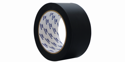 Adhésif PVC noir 50mm x 33m strié pour découpe manuelle