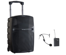 Pack Racer 250 evo Audiophony – Enceinte autonome 12’’ 250W USB Bluetooth avec un serre tête sans fil