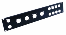 Facade 2U 19' pour 10 XLR et 4 Speakon NL8
