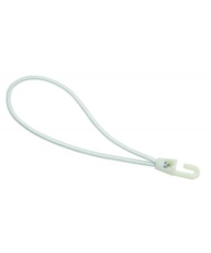 Garcette attache rideau ou bâche élastique blanche 250mm