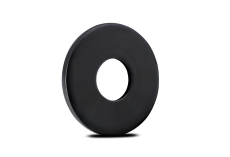 Rondelle plate M10X25X2 acier zingué noir