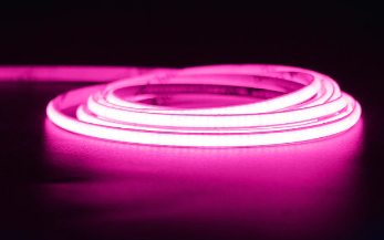 Ruban de led cob largeur 5mm rose 24v 528 leds 5W/m 5M