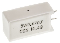 Résistance cémentée 0.47 ohms 5W