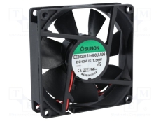 Ventilateur 80x80x20mm 12Vdc 0.13A 1.56W