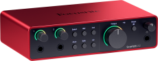 SCARLETT4 2i2 Focusrite - Carte son 2 entrées 2 sorties 192KHz