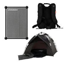 Pack Soundboks 4 MG Grise Enceinte autonome Bluetooth 216W 126dB IP65 noire + Support sac à dos + Kit Festival
