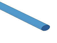 Gaine thermoretractable 2:1 bleu 6.4mm 1m20