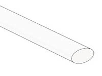 Gaine thermoretractable transparente  2:1 9.5mm 1.2m