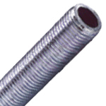 Tige filetée 1m acier brut creuse M10X1 pour fixation douille