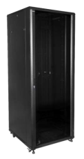 Baie de brassage réseau 19 pouces 42U Largeur 800 profondeur 800 porte en verre