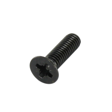Vis tête fraisée pozidrive noire M6X20