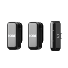 Wireless micro C Rode - Système de micro pour téléphone 2 micros noirs + 1 récepteur USB-C
