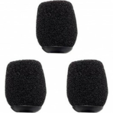 WS-HS1-B Rode - Lot de 3 bonnettes anti-vent et anti-pop noires pour serre tête Rode microphone HS1 ou HS2