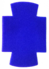 Mousse avant interne bleue pour micro Shure Super 55