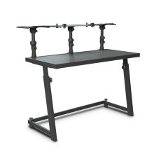 Gravity FDJT 01 Stand table pour studio ou DJ avec support pour enceintes et ordinateur portable