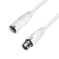 Câble Micro XLR mâle vers XLR femelle 1m blanc