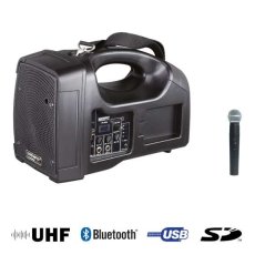 BE 1400 UHF Power Acoustics - Sono portable USB avec micro main