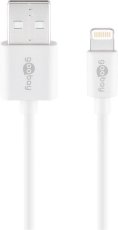 Cable chargeur Blanc pour Apple Phone et Tablette 1M