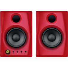 Gibbon Air Monkey banana - Paire d'enceintes bluetooth 4 pouces rouge