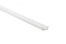 Profilé aluminium laqué blanc TypeZ 22X7 pour ruban de led largeur max 13mm barre de 2m