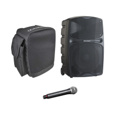 Pack Racer 120 F8 Audiophony Enceinte autonome Bluetooth 10 pouces 120W RMS + 1 Housse + 1 Micro Main