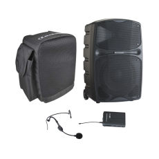 Pack Racer 120 F8 Audiophony Enceinte autonome Bluetooth 10 pouces 120W RMS + 1 Housse + 1 Micro Serre tête + 1 Pocket