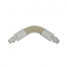 Connecteur flexible pour rail triphasé blanc 230V