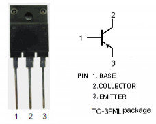 Transistor B778 2SB778 PNP -120V -10A 80W TO-3PML