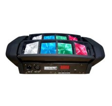 SPIDER POCKET Power Lighting - Effet Led 8x3W RGB (2xRouge, 2xVert, 2xBleu, et 2xBlanc)