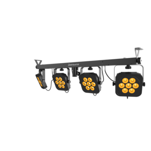 4BAR Quad ILS Chauvet DJ - Set de 4 projecteurs RGBA avec commande à pied, auto, DMX et ILS